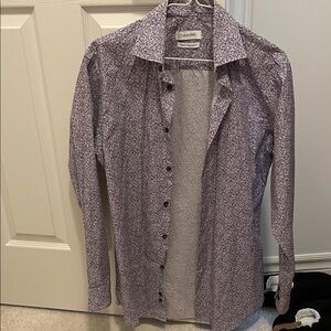 Calvin Klein Purple Button-Up Shirt